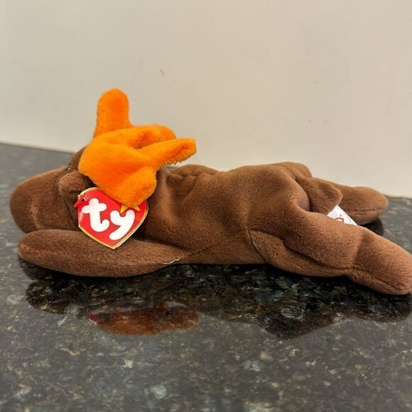 Chocolate the Moose Beanie Babies Vintage TY 1993 with Original Tags. NWT - Picture 3 of 10